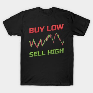 Sell High - Buy Low Sell High Forex Stock Trading Trader T-Shirt